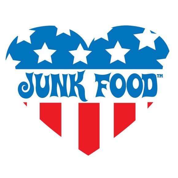 Junk Food Peace Sign American Flag Sweatshirt Long Sleeve Distressed Hoodie L - Picture 4 of 11